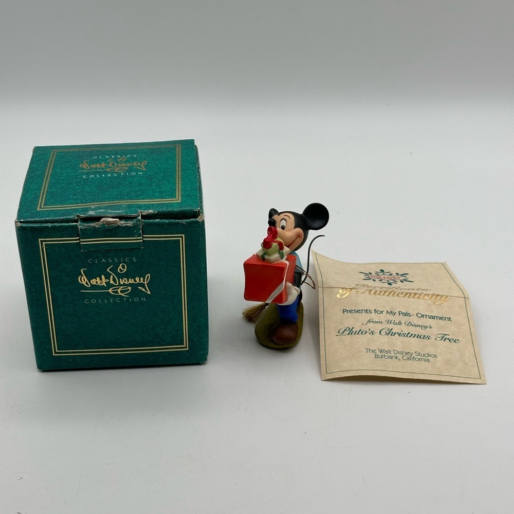 Walt Disney’s Mickey Mouse 1995 Holiday Tree Ornament Present for my Pals